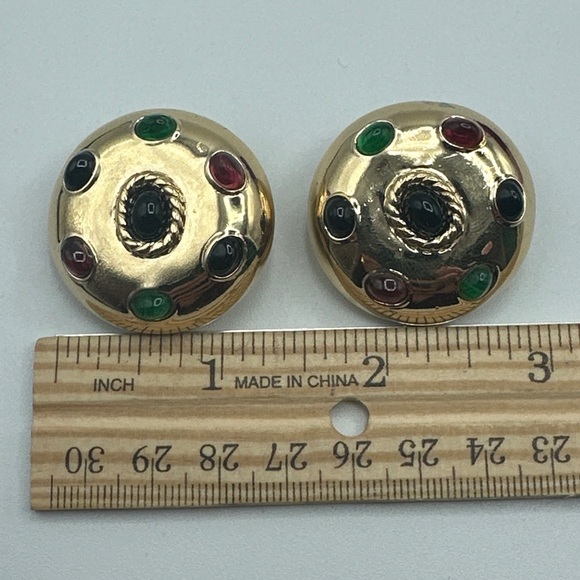 Vintage Ciner earrings clip on #121 - Picture 5 of 8